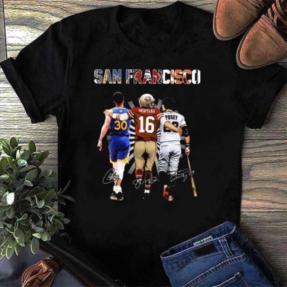 San Francisco Curry Montana Posey Sports Legends T-Shirt